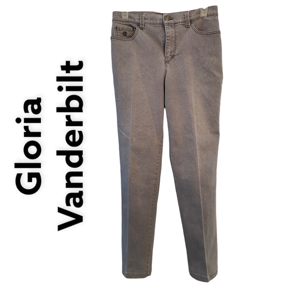 Gloria Vanderbilt Denim - Gloria Vanderbilt Amanda Straight Leg Gray Jeans 6P